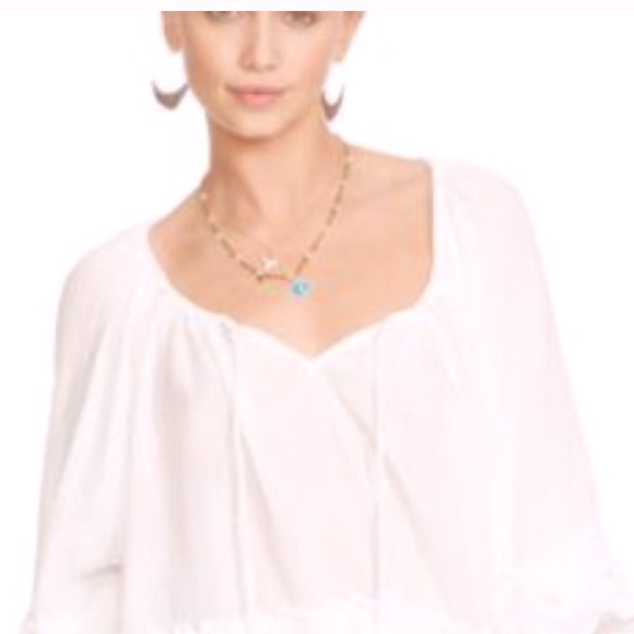 Boho Ralph Lauren Denim Supply Peasant Top - Picture 1 of 5